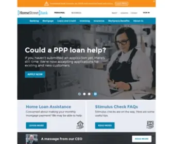 Homestreet.com(HomeStreet Bank) Screenshot