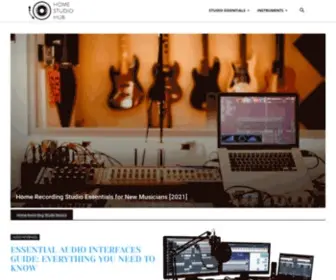 Homestudiohub.com(Building a home recording studio) Screenshot