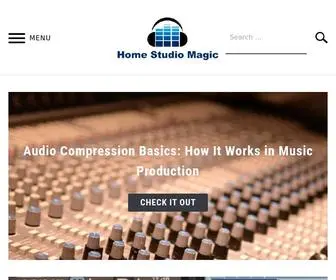 Homestudiomagic.com(Ideas and information for your home recording studio) Screenshot