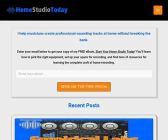 Homestudiotoday.com(Home Studio Today) Screenshot