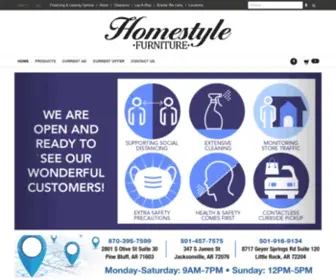 Homestylefurniturear.com(Homestyle Furniture Store & Mattress Store) Screenshot