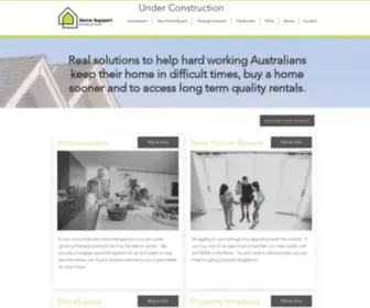 Homesupportfoundation.com(Innovative Lending for Property Construction Projects) Screenshot