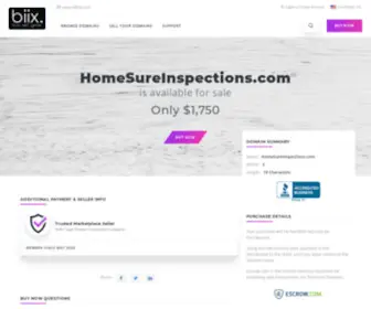 Homesureinspections.com(HomeSureInspections) Screenshot