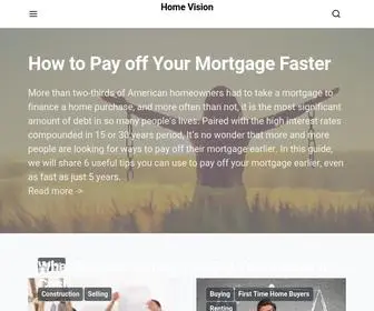 Homesvision.com(Real Estate and Home Improvement Blog) Screenshot