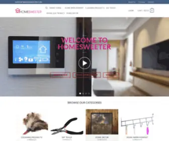 Homesweeter.com(Making Your Home Sweeter With Innovative Products) Screenshot