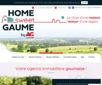 Homesweetgaume.be(Votre agence immobilière gaumaise) Screenshot