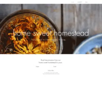 Homesweethomestead.me(Home Sweet Homestead) Screenshot