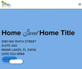 Homesweethometitle.com(Real Estate Title & Development) Screenshot