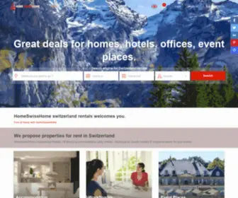 Homeswisshome.ch(HomeSwissHome Switzerland rentals) Screenshot