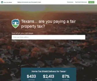 Hometaxshield.com(Home Tax Shield) Screenshot