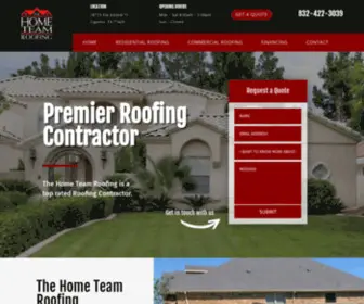 Hometeamroof.com(The Home Team Roofing) Screenshot