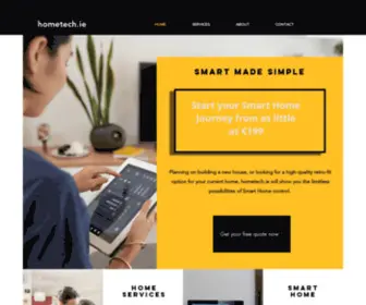 Hometech.ie(Provide seamless soloutions for the modern day home) Screenshot