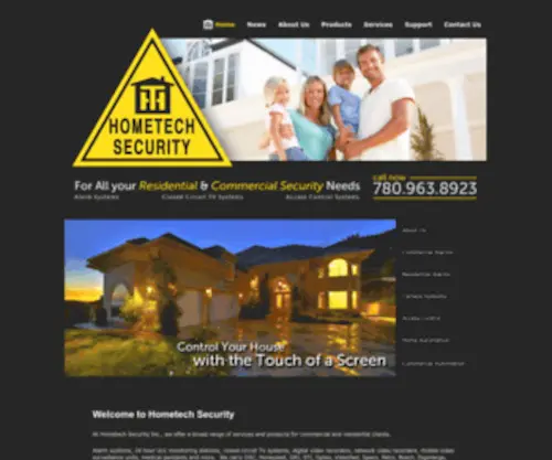 Hometechsecurity.com(Hometech Security) Screenshot