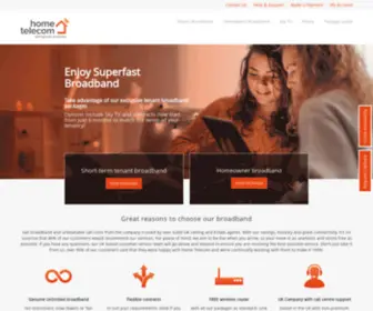 Hometelecom.co.uk(We're the Broadband Specialists) Screenshot