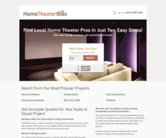 Hometheaterbids.com(Find Audio & Visual Contractors) Screenshot