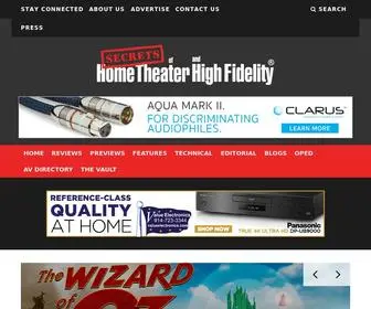 Hometheaterhifi.com(Home Theater Reviews for Systems and Audio Components) Screenshot