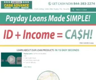 Hometowncashstores.com(Hometown Cash Advance 844) Screenshot