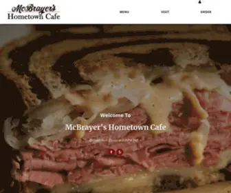 Hometowncorning.com(McBrayer's Hometown Cafe) Screenshot