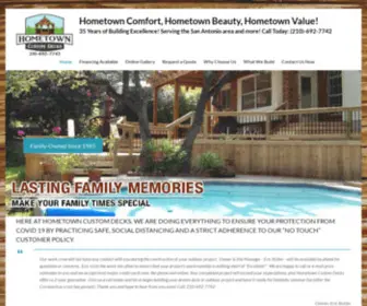 Hometowncustomdecks.com(35 Years of Building Excellence) Screenshot