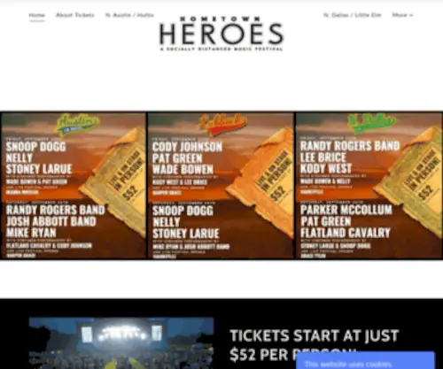 Hometownheroeslive.com(Hometown Heroes) Screenshot