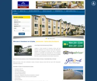 Hometowninnjax.com(Hometown Inn & Suites) Screenshot