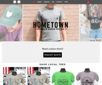 Hometownoh.com(CustomApparel/Ohio/HometownApparel) Screenshot