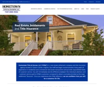 Hometowntitle.net(Kensington Vanguard National Land Services) Screenshot