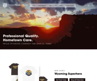 Hometownwyo.com(Home Town Apparel) Screenshot