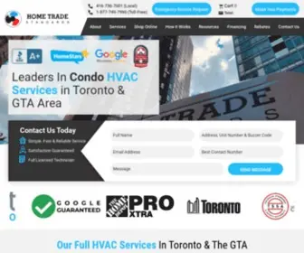 Hometradestandards.com(HVAC Services for Condos & Commercial Buildings) Screenshot