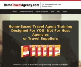 Hometravelagency.com(Become A Travel Agent) Screenshot
