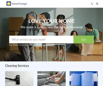 Hometriangle.com(Hire top rated local service professionals) Screenshot