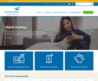 Hometrustbanking.com(HomeTrust Bank) Screenshot