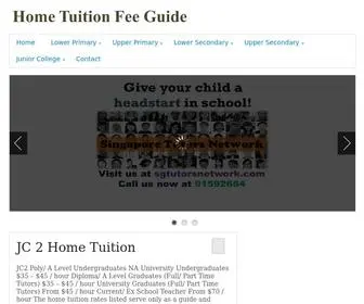 Hometuitionfees.com(Home Tuition Fees in Singapore) Screenshot