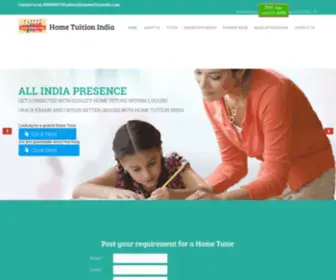 Hometuitionindia.com(Home Tuition India) Screenshot