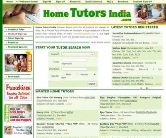 Hometutorsindia.com(Home Tutors India .com) Screenshot