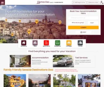 Homevilas.com(Budget & Luxury Accommodation) Screenshot
