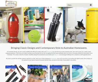 Homewaresecrets.com(Homewares & Kitchenware Online Australia) Screenshot