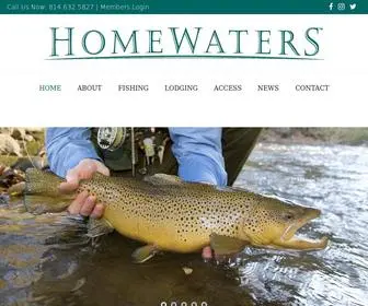 Homewatersclub.com(World-Class Fly Fishing) Screenshot