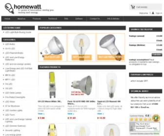 Homewatt.co.uk(Low Energy LED Bulbs) Screenshot