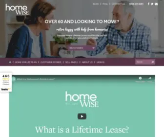 Homewise.co.uk(A Home for your Retirement) Screenshot