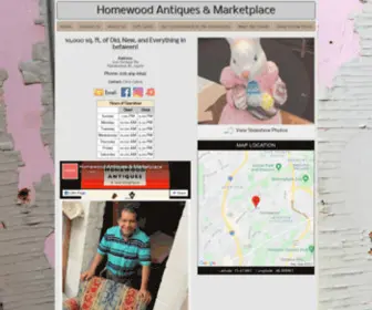 Homewoodantiques.com(Homewood Antiques & Marketplace) Screenshot