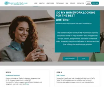 Homework24X7.com(Do My Homework) Screenshot