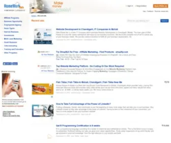 Homeworkads.com(Classifieds) Screenshot