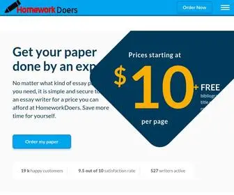 Homeworkdoers.com(Homework And Assignment Help) Screenshot