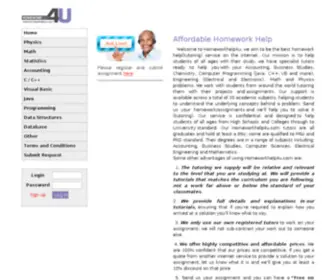 Homeworkhelp4U.com(Our mission) Screenshot