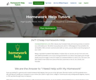 Homeworkhelptutors.com(Homework Help Tutors) Screenshot