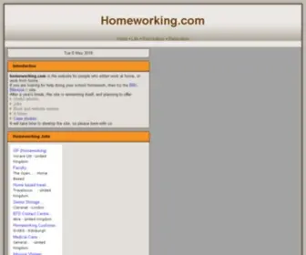 Homeworking.com(Homeworking jobs) Screenshot