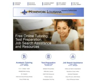 Homeworkla.org(Homework Louisiana) Screenshot