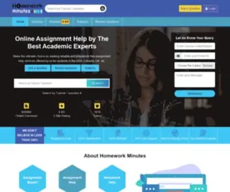Homeworkminutes.com(Homework Minutes) Screenshot
