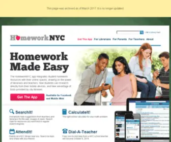 Homeworknyc.org(Homeworknyc) Screenshot